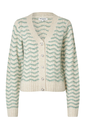 LanoLL Cardigan Knit LS 49 Dusty Green - 25404-5002