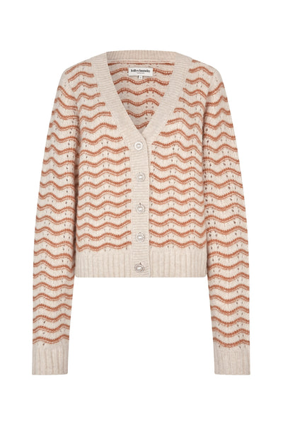 LanoLL Cardigan Knit LS 58 Camel - 25404-5002 Thumbnail