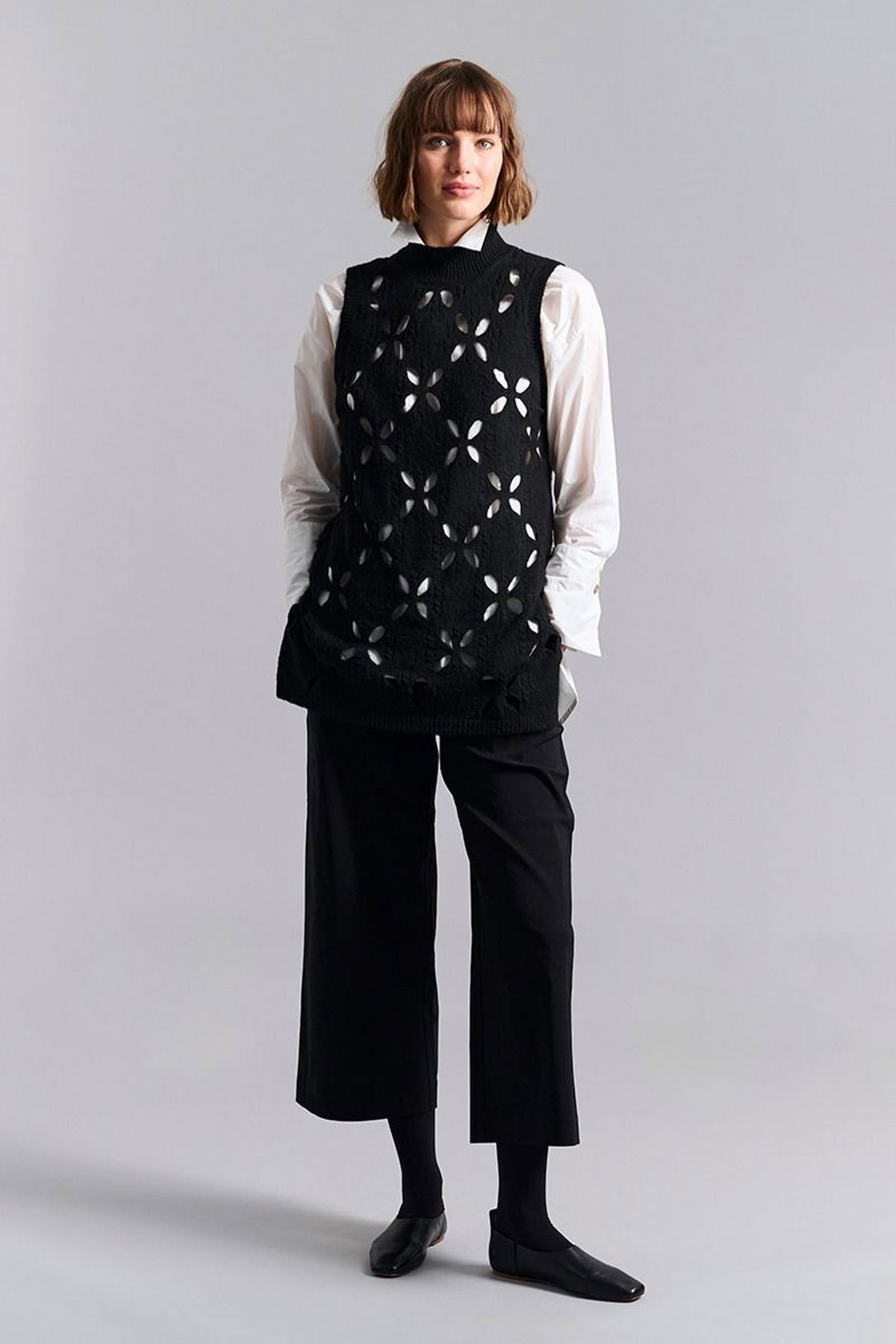 Lantern ärmlös blus Black - 259-1079-5553