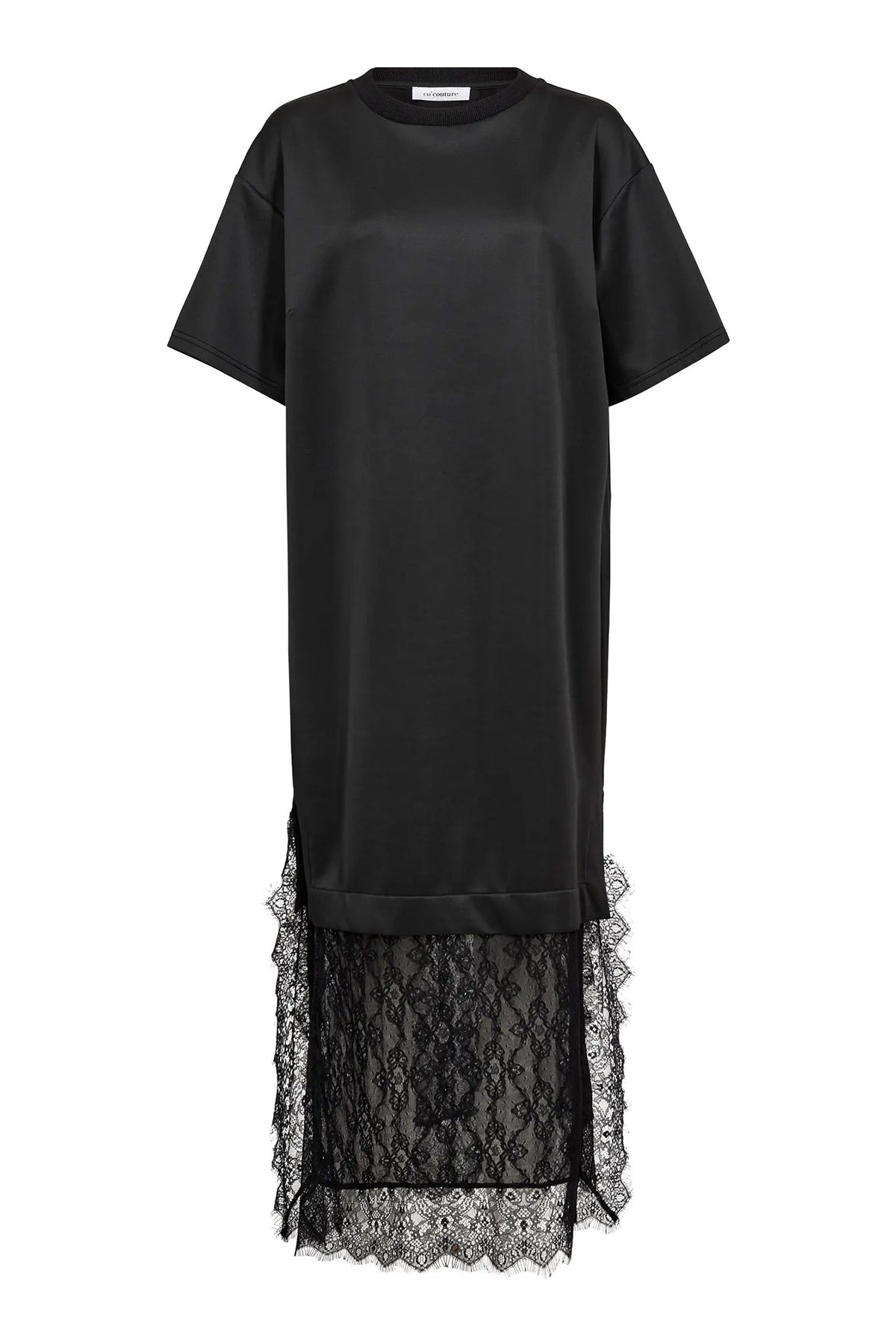 LarsonCC Mix Lace Dress 65001-Svart - 500172