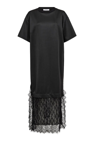 LarsonCC Mix Lace Dress 65001-Svart - 500172 Thumbnail
