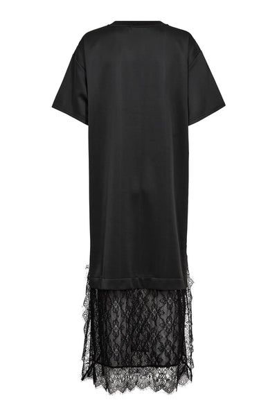 LarsonCC Mix Lace Dress 65001-Svart - 500172 Thumbnail
