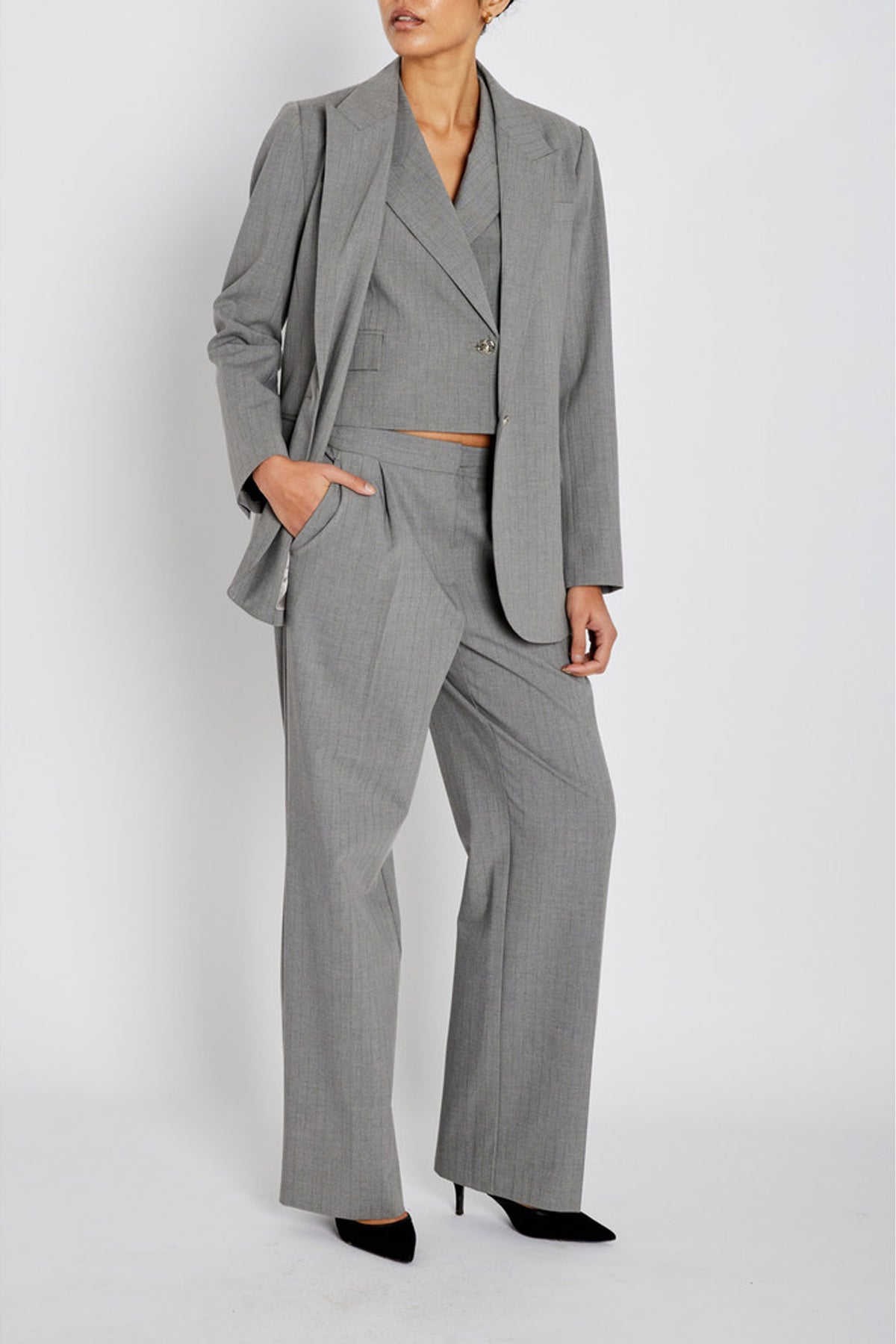 LataniaBBFrida blazer grå - BBW4901