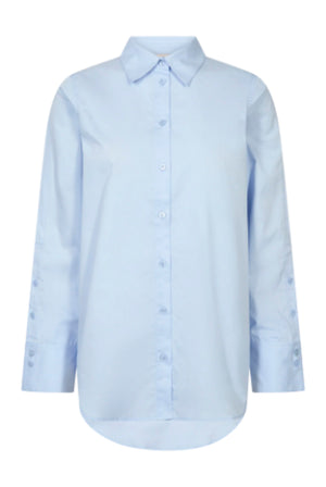 MMWinola Cotton Twill Shirt Ljusblå - 182350
