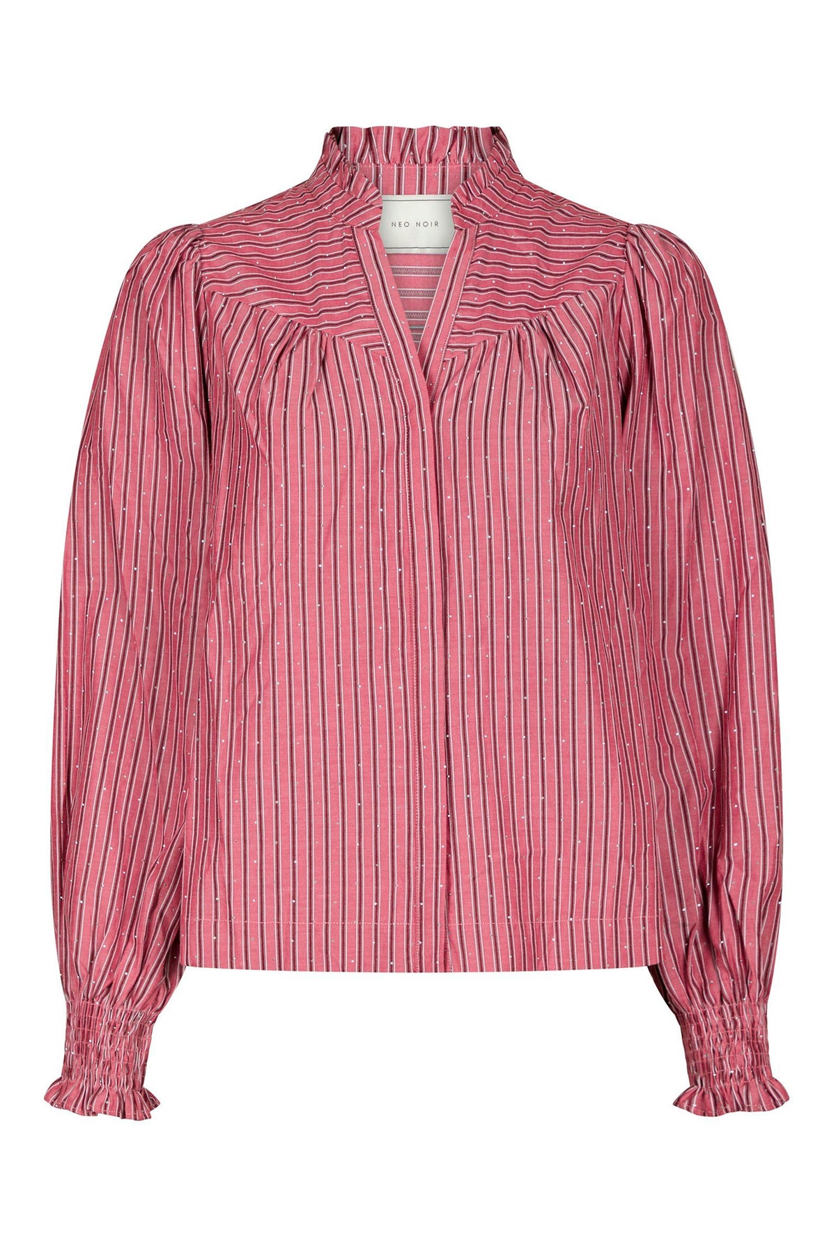 Astrida Soft Stripe Stone Blus DARK ROSE - 170370