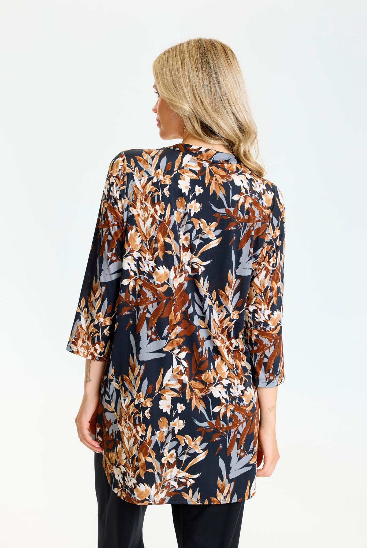 Maracollina tunic 3/4 sleeves SORT - 17334