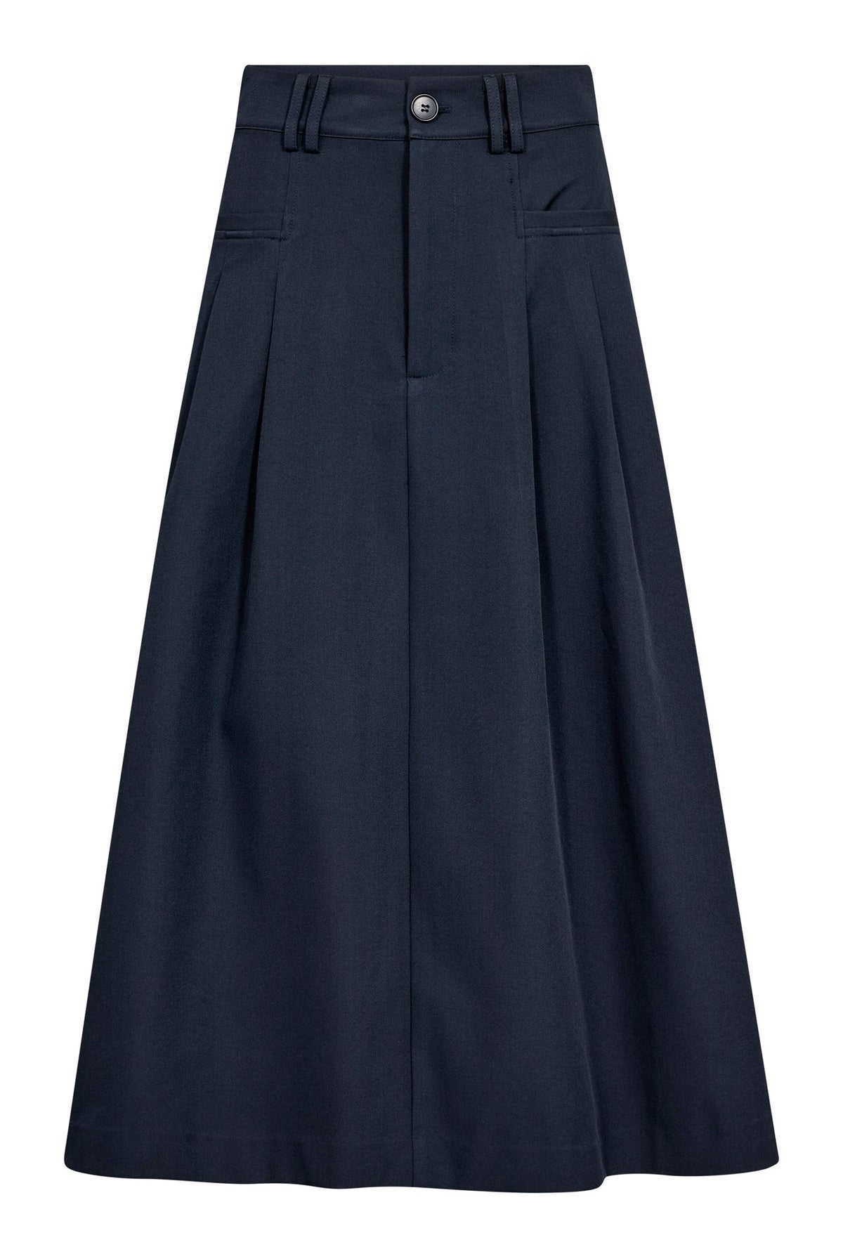 LunaCC New Pocket Pleat Skirt 40007-Navy - 500389