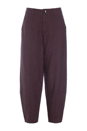 Lazy linen-byxor RAISIN - 261-2141-4053