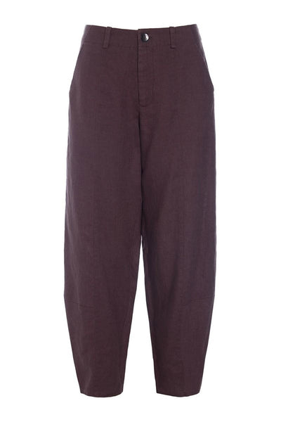 Lazy linen-byxor RAISIN - 261-2141-4053 Thumbnail