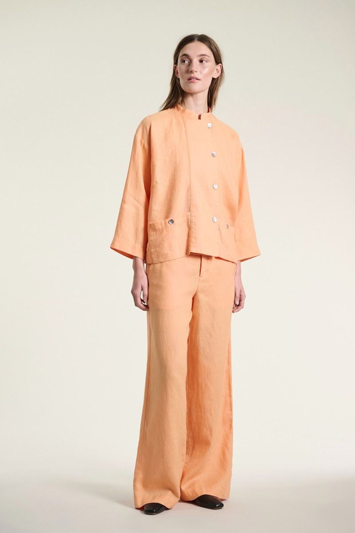 Lazy linnejacka med krage MELON - 261-2141-5561