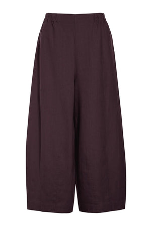 Lazy linen vida byxor RAISIN - 261-2141-5563