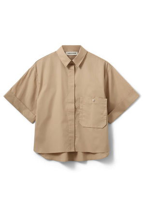 Leanasw Kortärmad Skjorta Beige - S262118