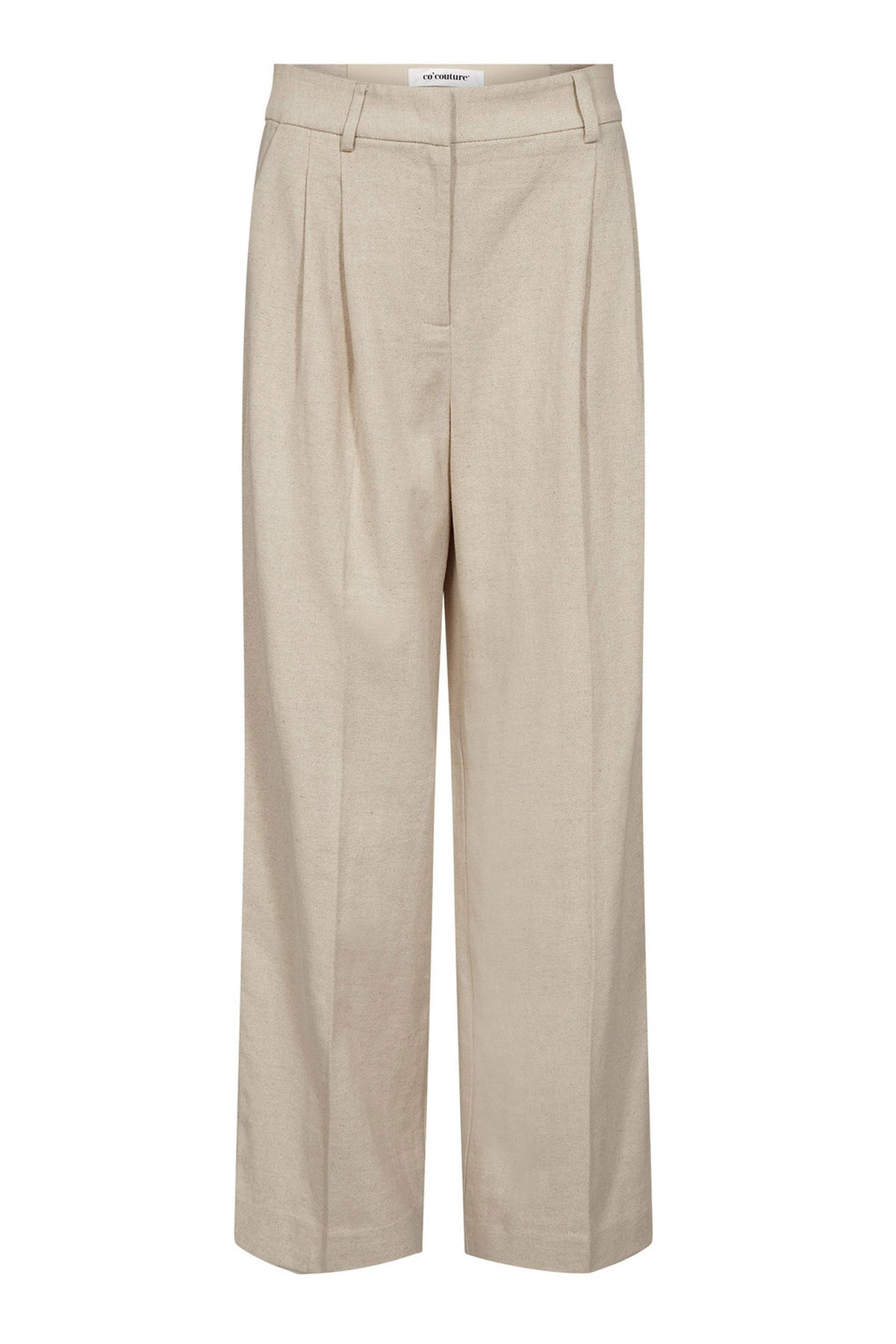 LeenaCC Linen Pleat Pant 199-Bone - 41063