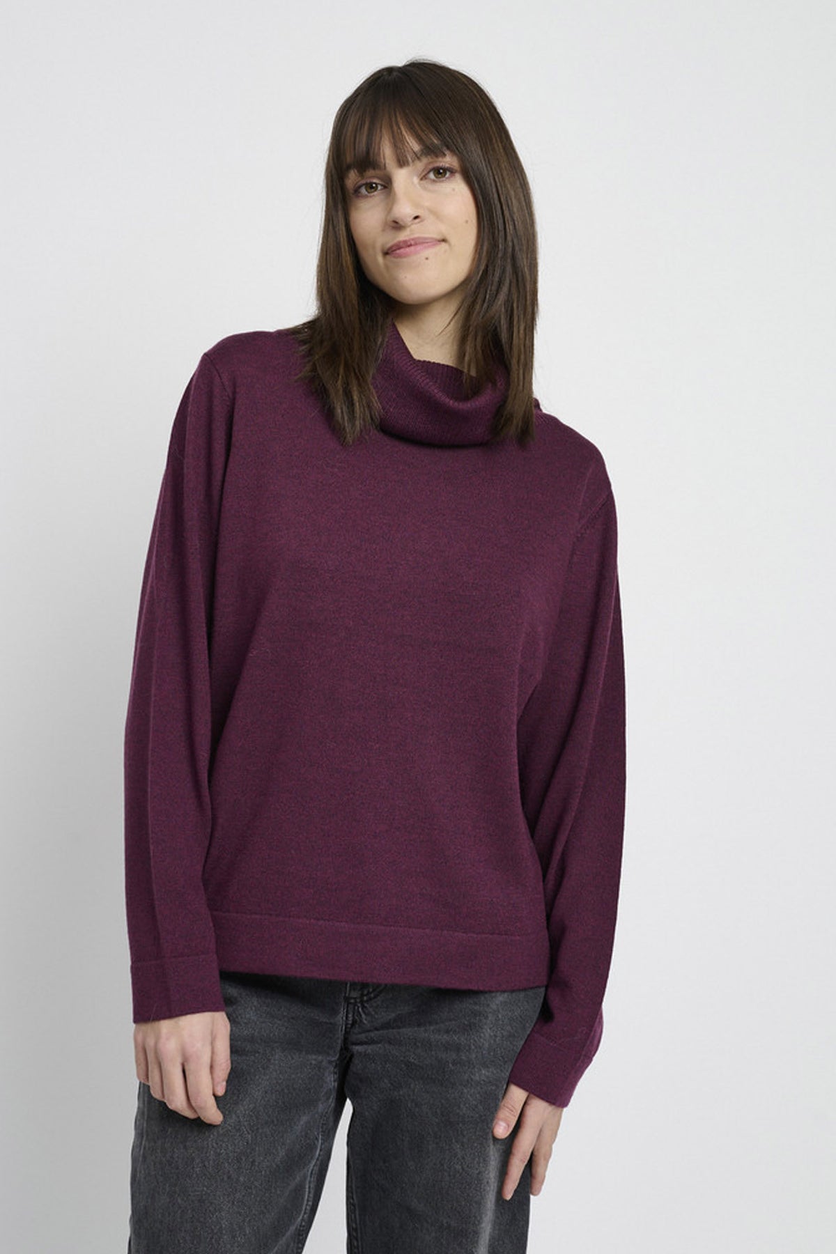 LiKirsten 2660 granat röd melange - L626.2943