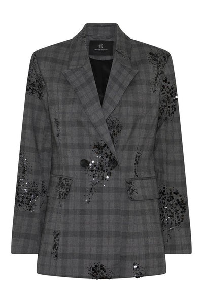 StachysBBTuxana blazer Dark Check - BBW5262 Thumbnail