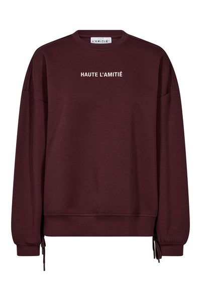 New Studio Tie Sweat Wine - HL10714 Thumbnail