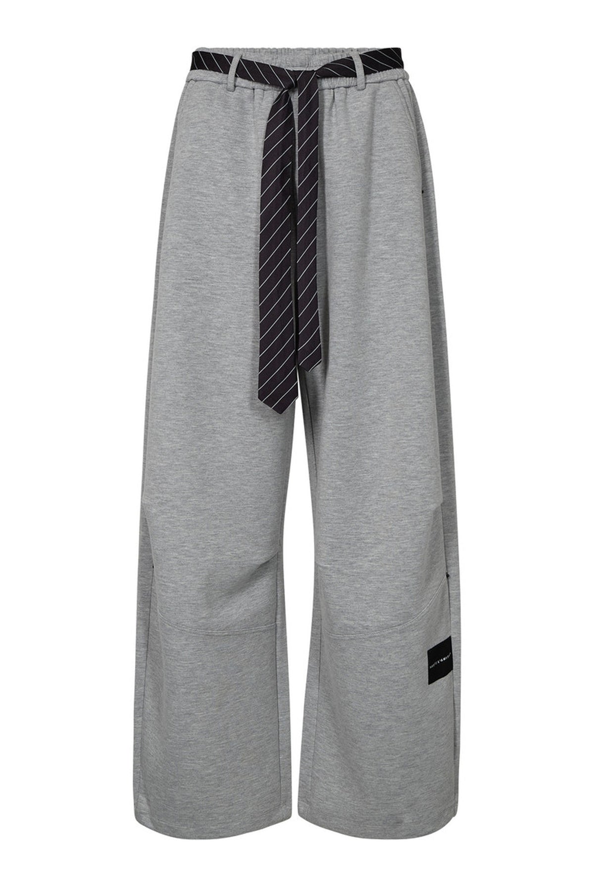 Maxi Split Tie Pant Grey Melangé - HL10923