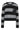 Darcia Stripe Crop Pocket Knit Svart/Grå Mix - HL10974