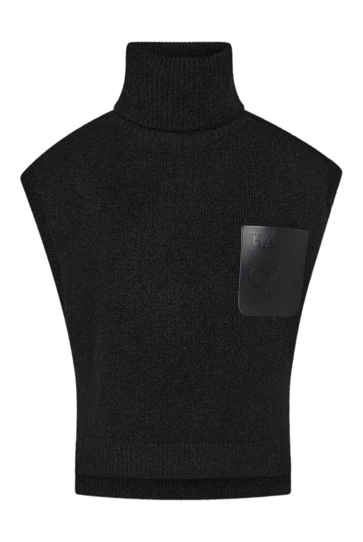 Darcia Pocket Knit Vest Svart - HL10978