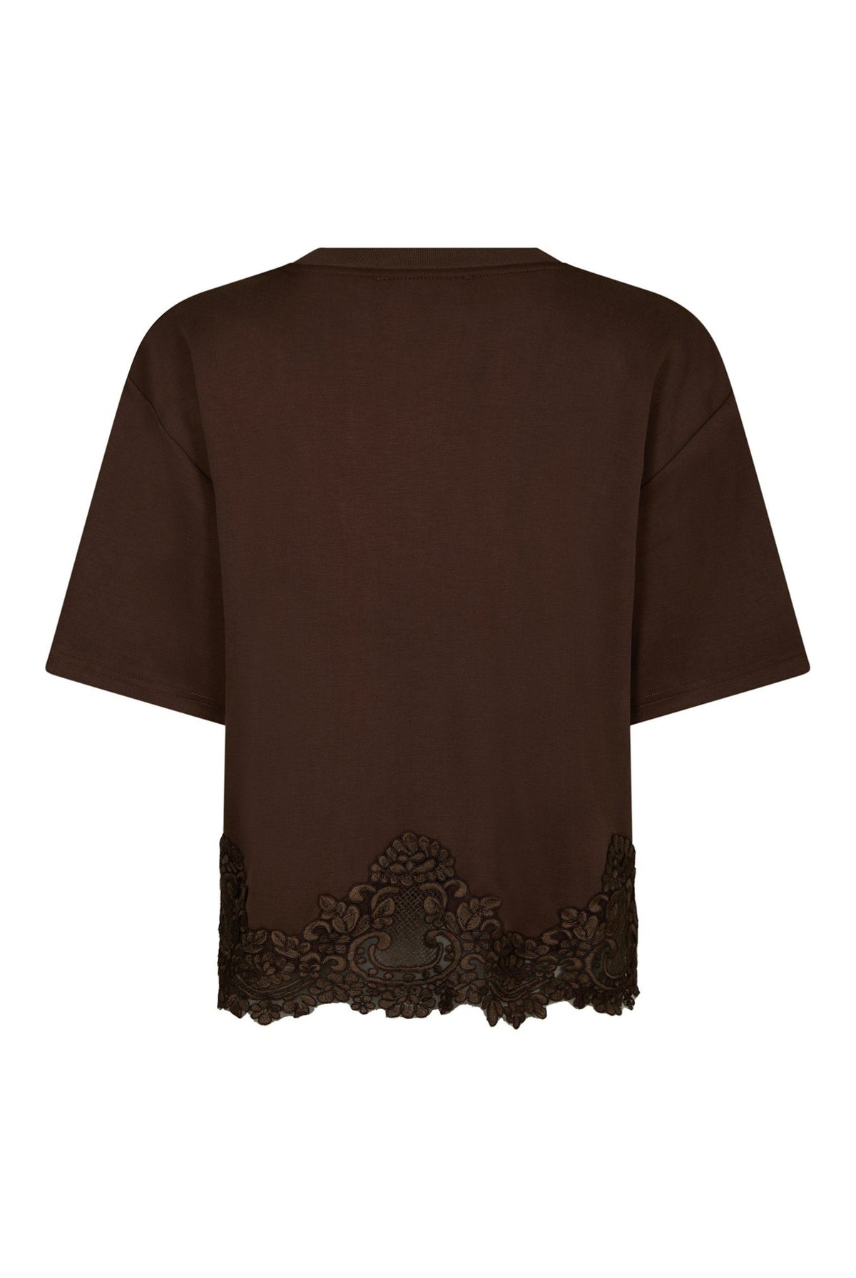 Iria Lace Tee Brown - 170063