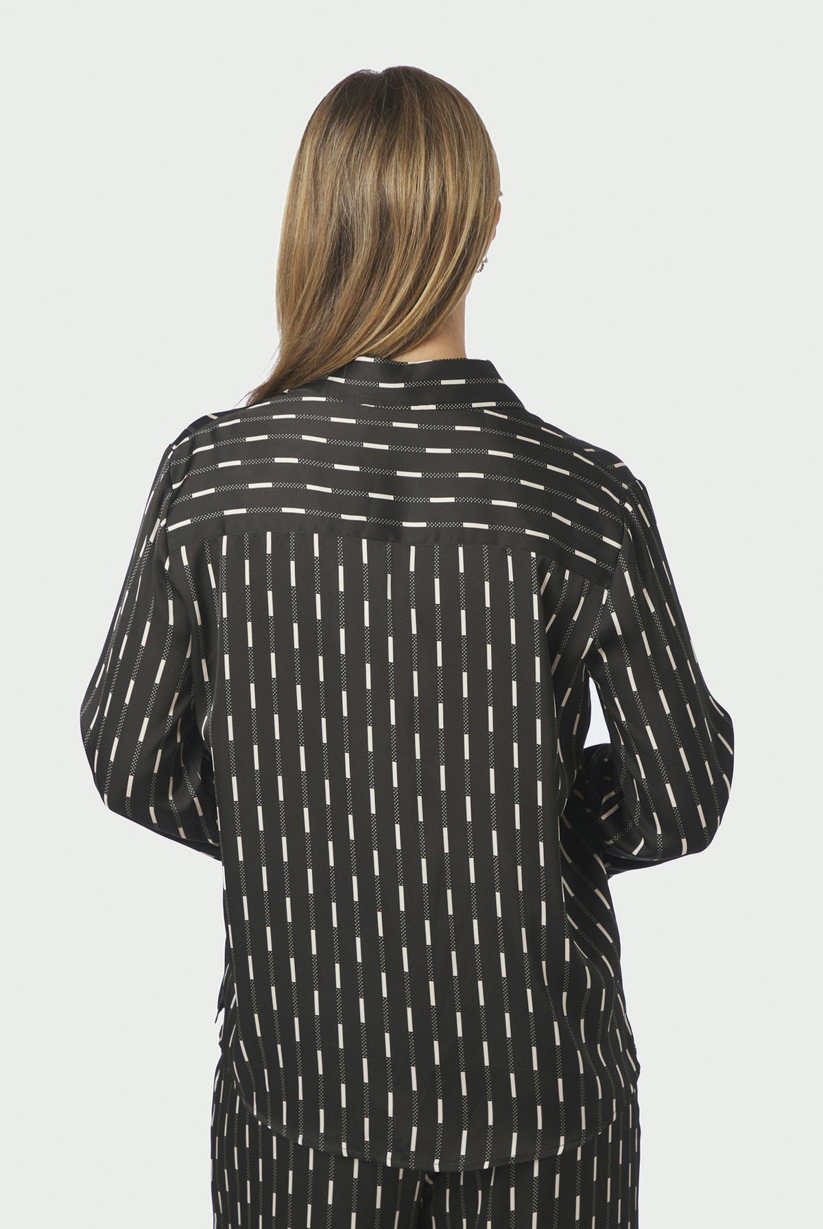 Mistan Print Shirt Mörkbrun - 170711