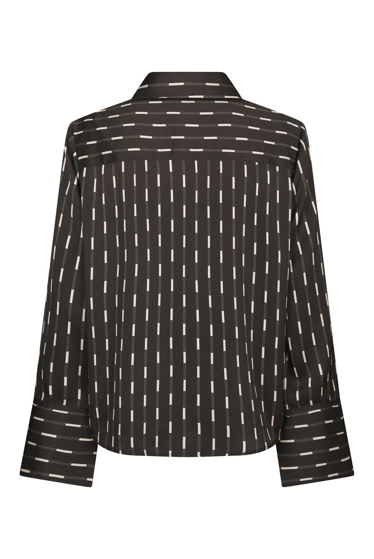 Mistan Print Shirt Mörkbrun - 170711