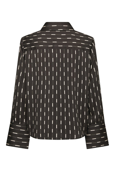 Mistan Print Shirt Mörkbrun - 170711 Thumbnail