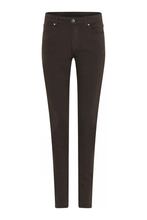 Magic fit jeans - slim foot Mörkbrun - 6220/525