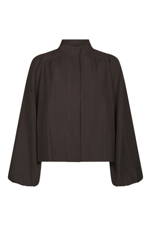 Tirsa Twill Jacket Mörkbrun - 168103