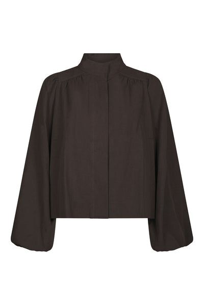 Tirsa Twill Jacket Mörkbrun - 168103 Thumbnail