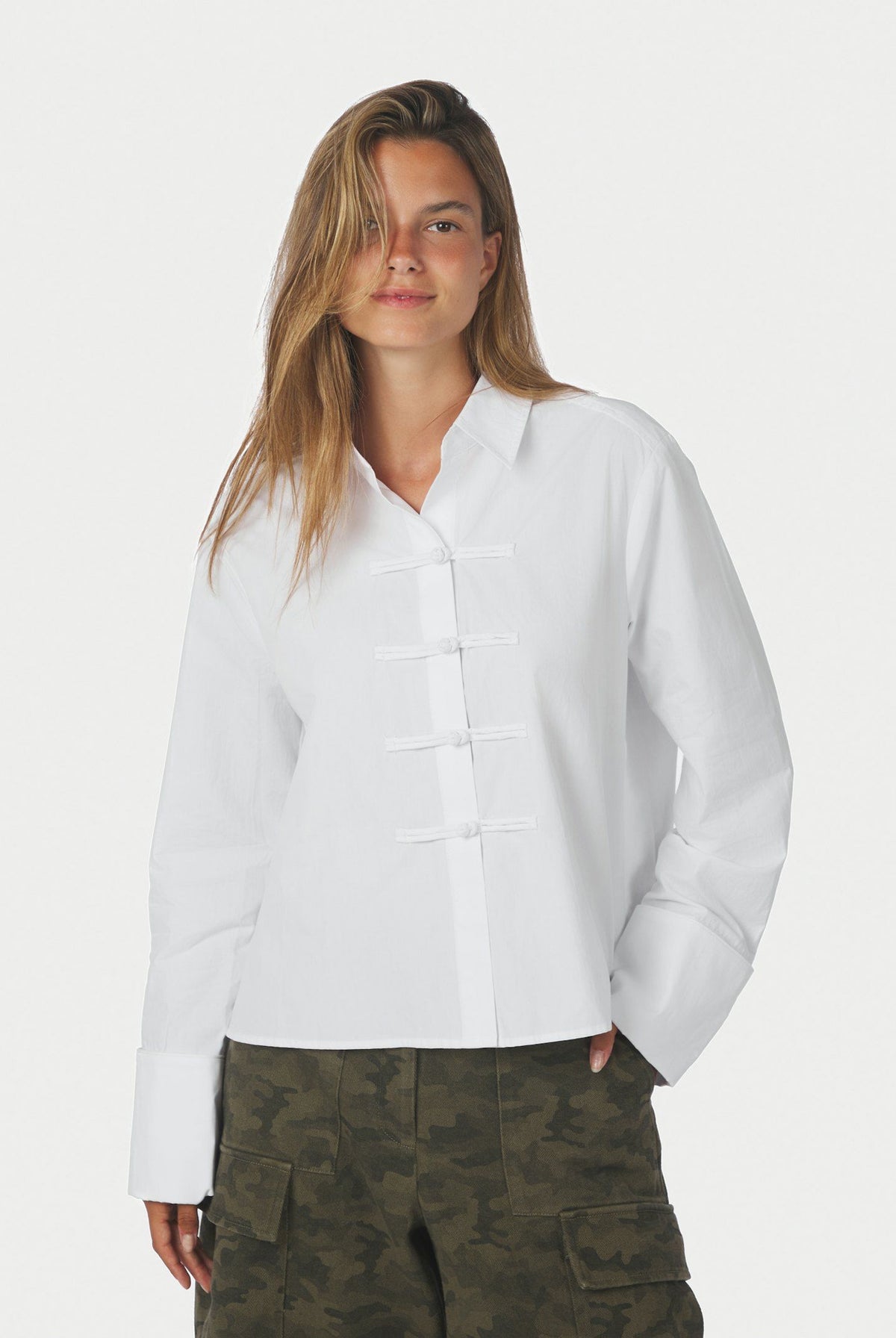 Cam Poplin Skjorta OFF WHITE - 170424