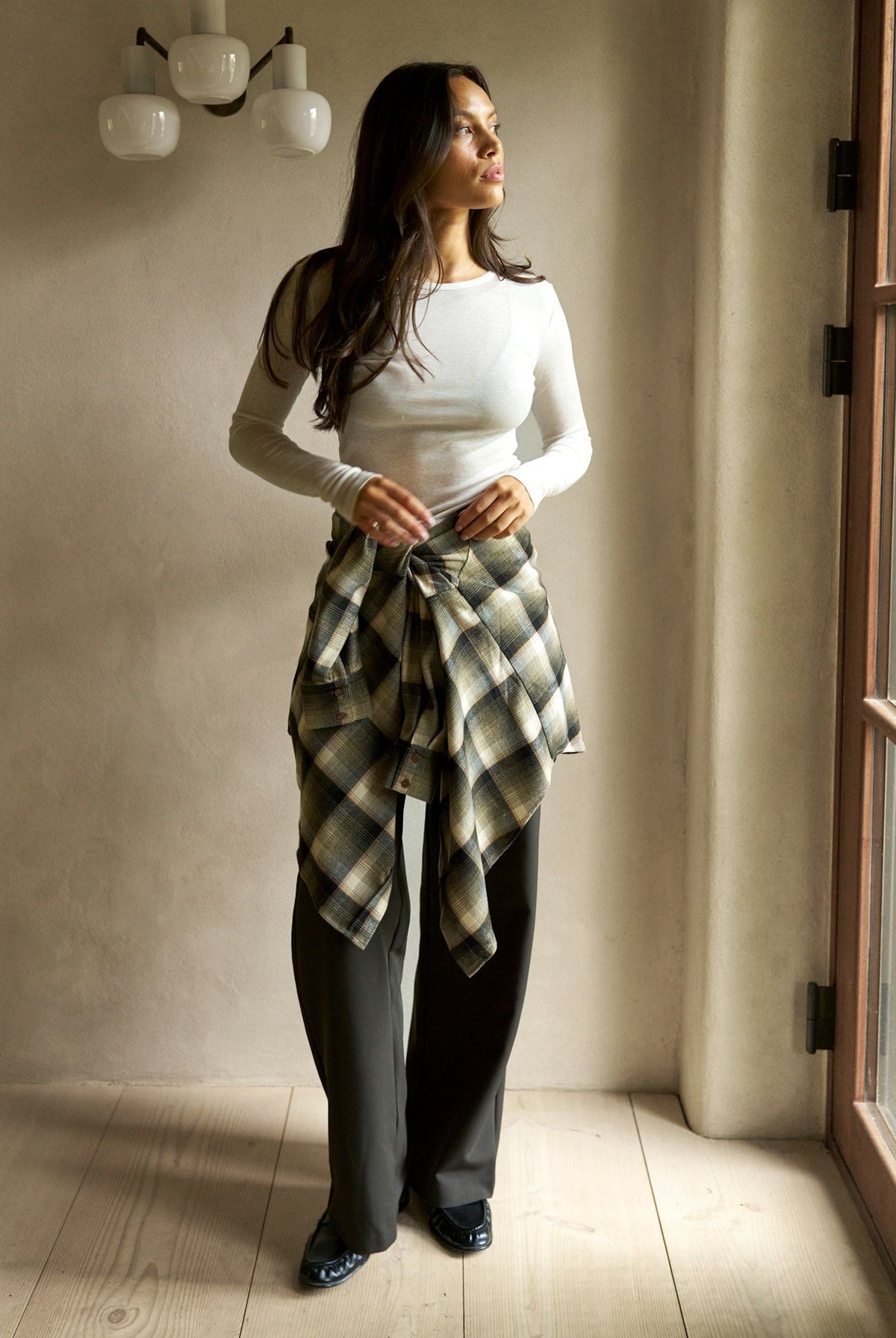 Dalma Flannel Check Shirt ARMY - 171678