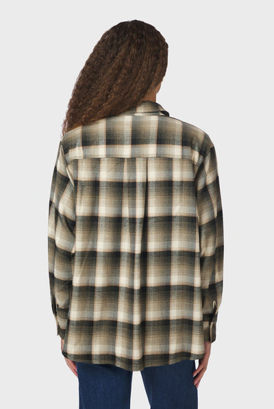 Dalma Flannel Check Shirt ARMY - 171678 Thumbnail