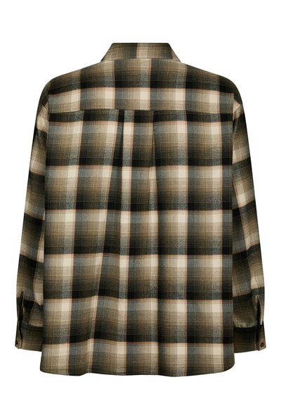 Dalma Flannel Check Shirt ARMY - 171678 Thumbnail