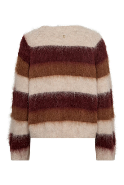 MMSuvi Stripe Knit Russet Brown - 182780 Thumbnail