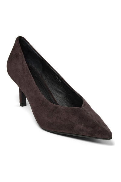 Robinsw Suede Stiletto Dark brown - T455 Thumbnail