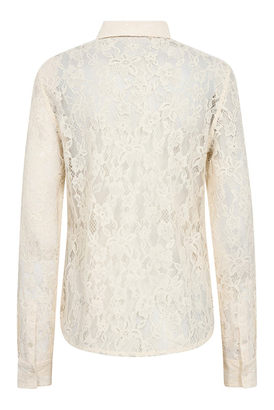 MMKether Lace Tie Shirt ECRU - 183960 Thumbnail