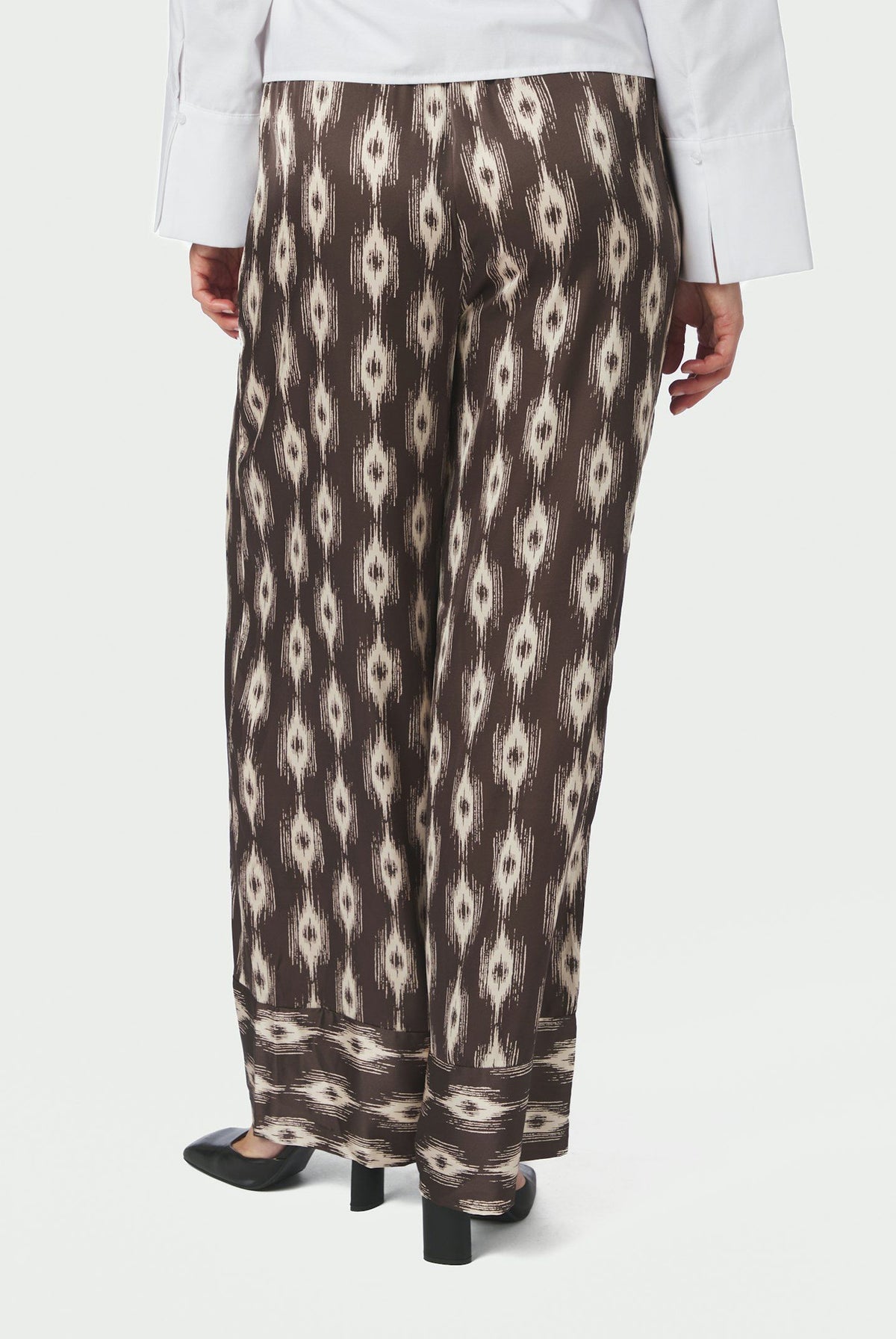Sora Ikat Pants Mörkbrun - 170975