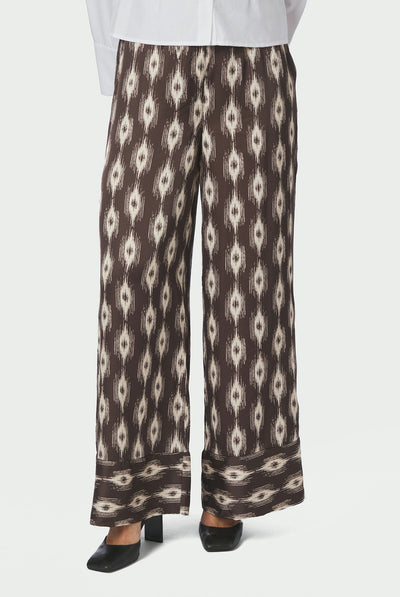 Sora Ikat Pants Mörkbrun - 170975 Thumbnail