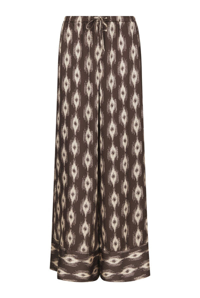 Sora Ikat Pants Mörkbrun - 170975 Thumbnail