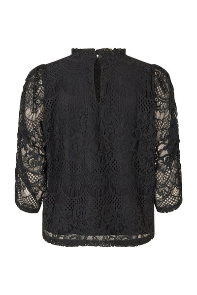 LilouLL Blus 3/4 99 Svart - 25523-1005 Thumbnail