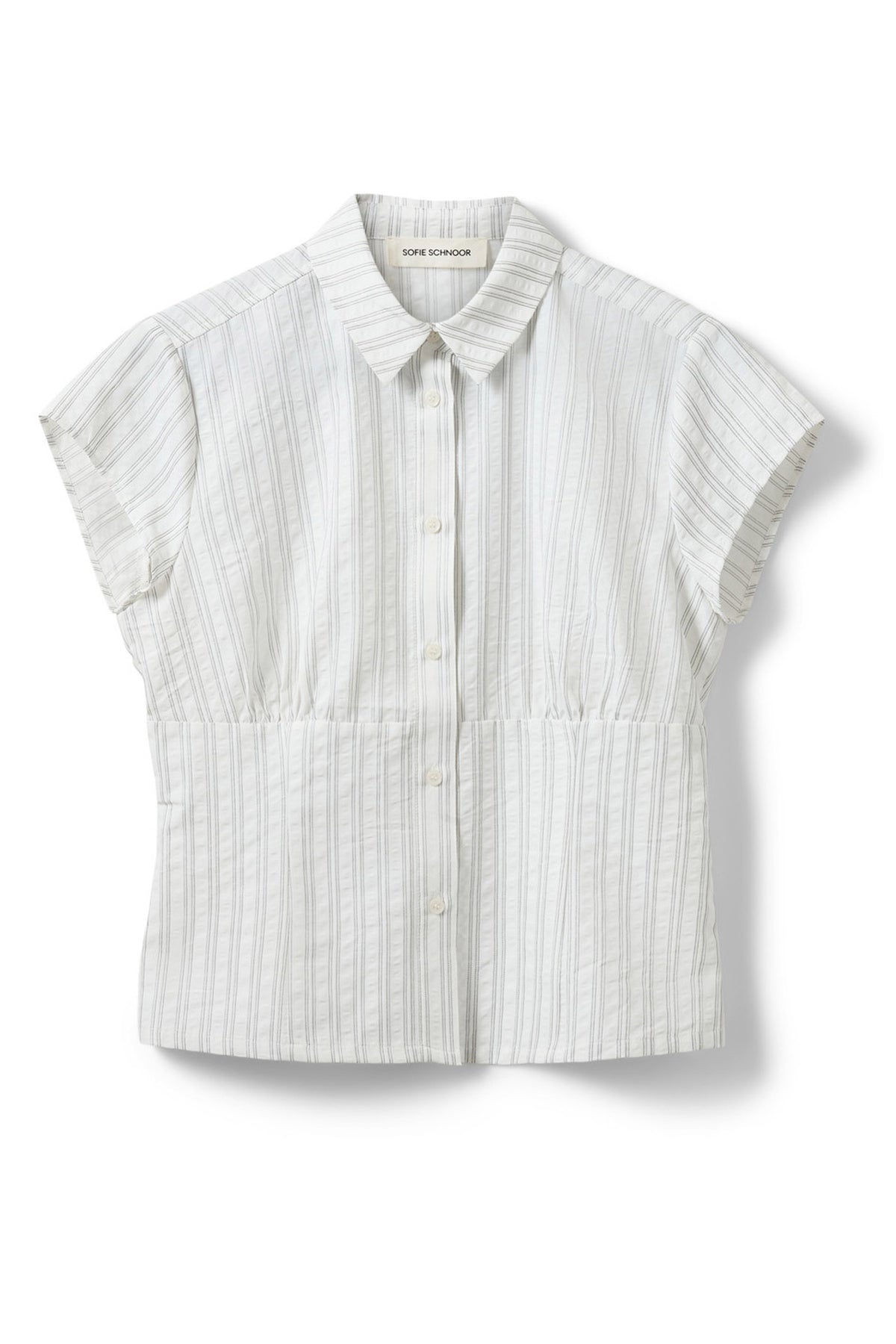 Lilyansw Striped Slim Fit Shirt Off White / Black Stripe - S262285