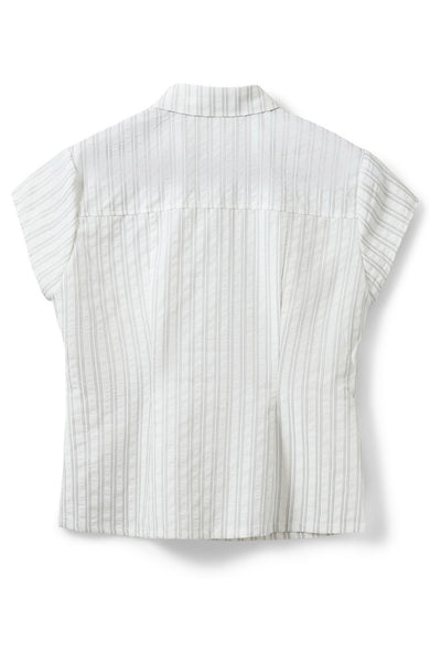 Lilyansw Striped Slim Fit Shirt Off White / Black Stripe - S262285 Thumbnail
