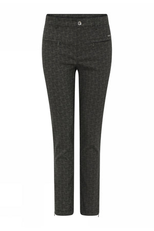 Lina 7/8 byxor m. dragkedja Jacquard 5370-Circle - 6841/4209