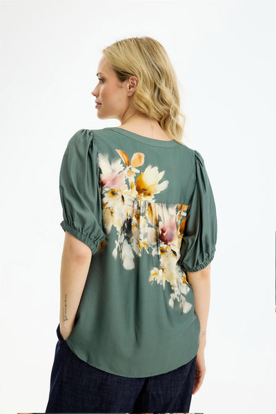 Linse blus DUSTY GREEN - 17210 Thumbnail