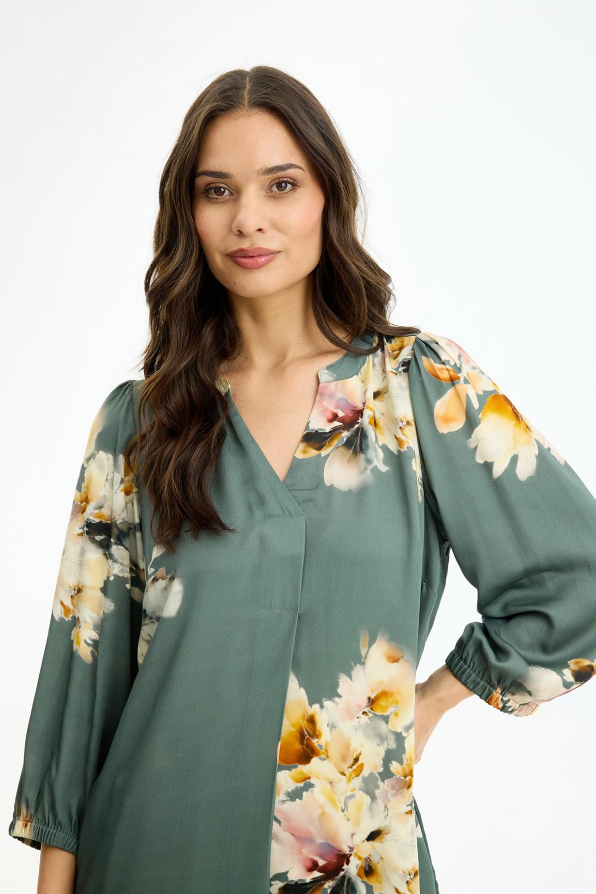 Linse tunic DUSTY GREEN - 17211