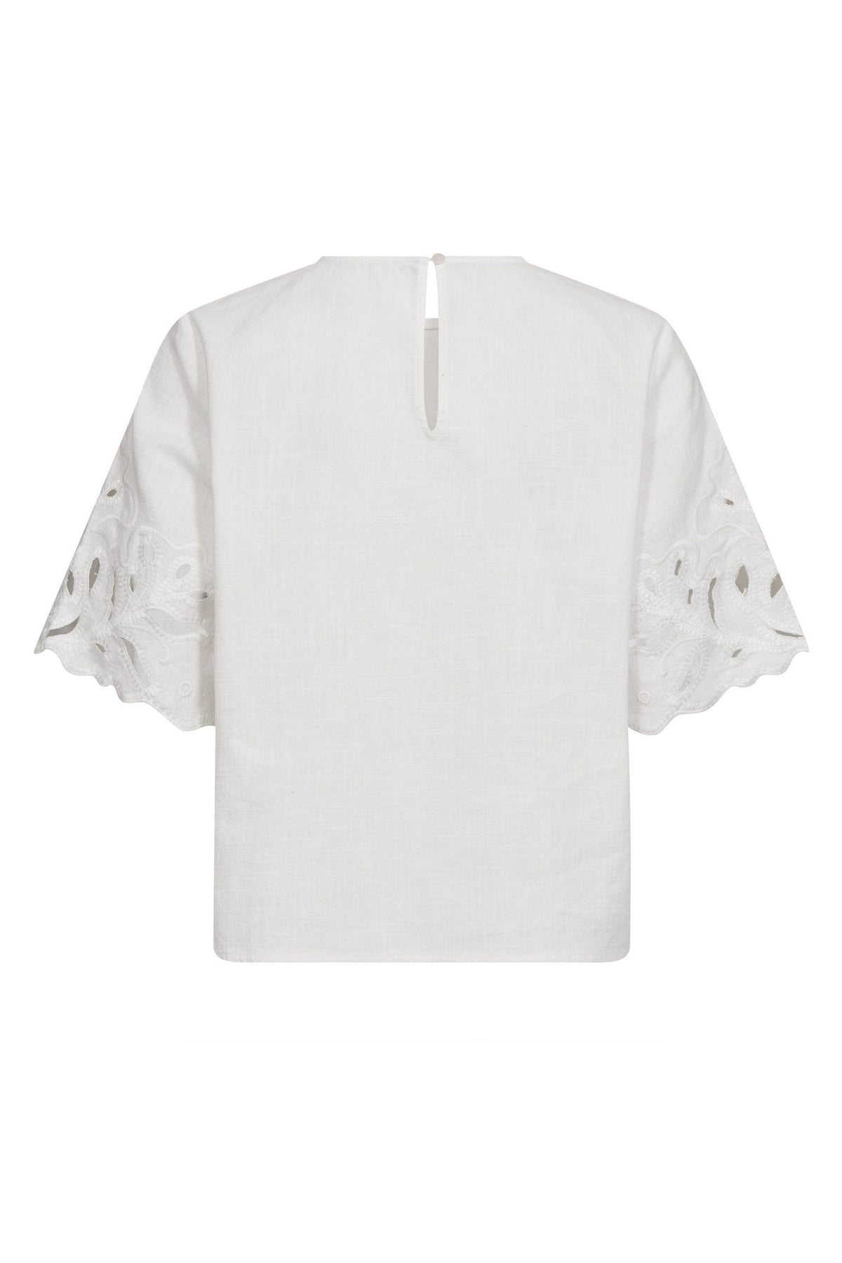 LitaCC Linen Emb SS Blouse 4000-Vit - 45157