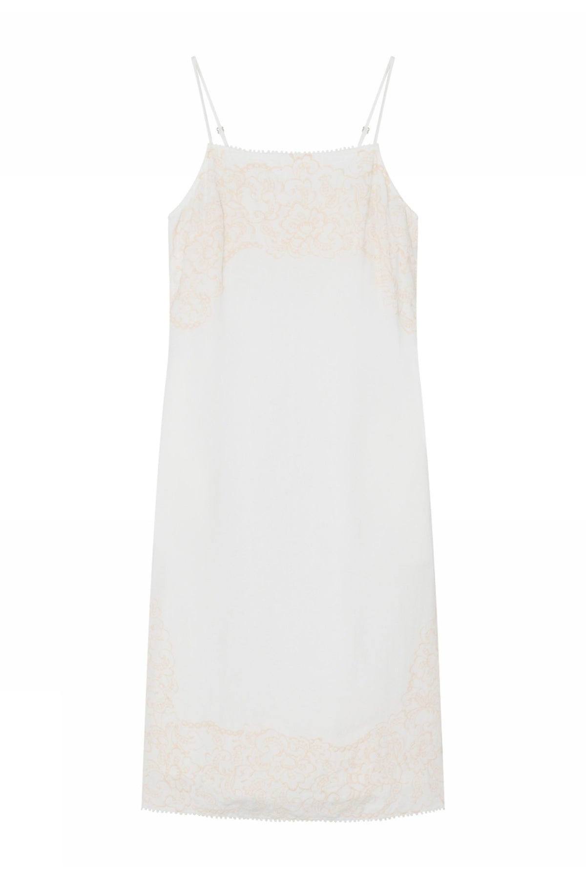 Loni, klänning med knytband 1010-Off White - 61515/7576