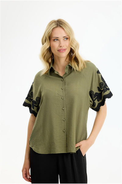 Lori shirt Green - 17226 Thumbnail