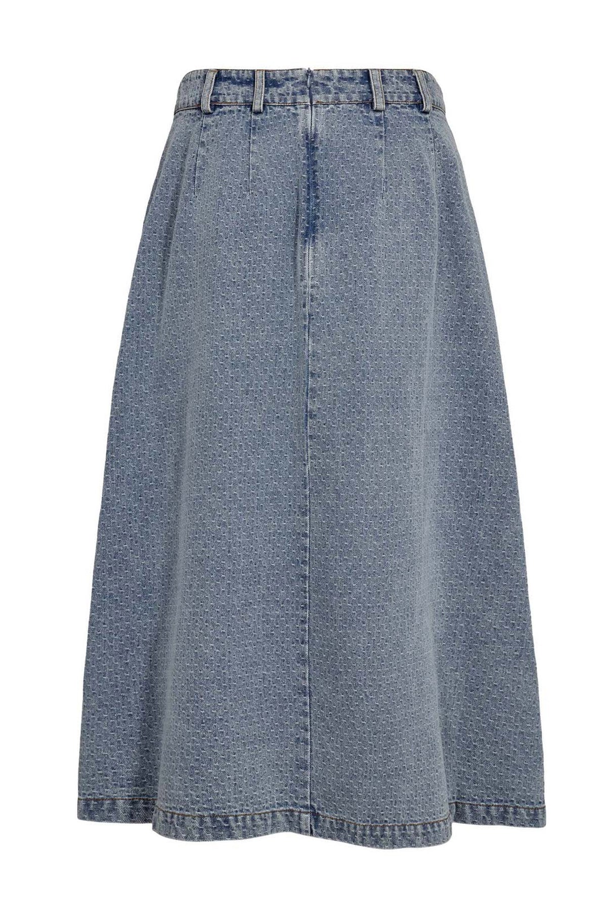 LovaCC Anya Pleat Skirt 552-Denimblå - 44028
